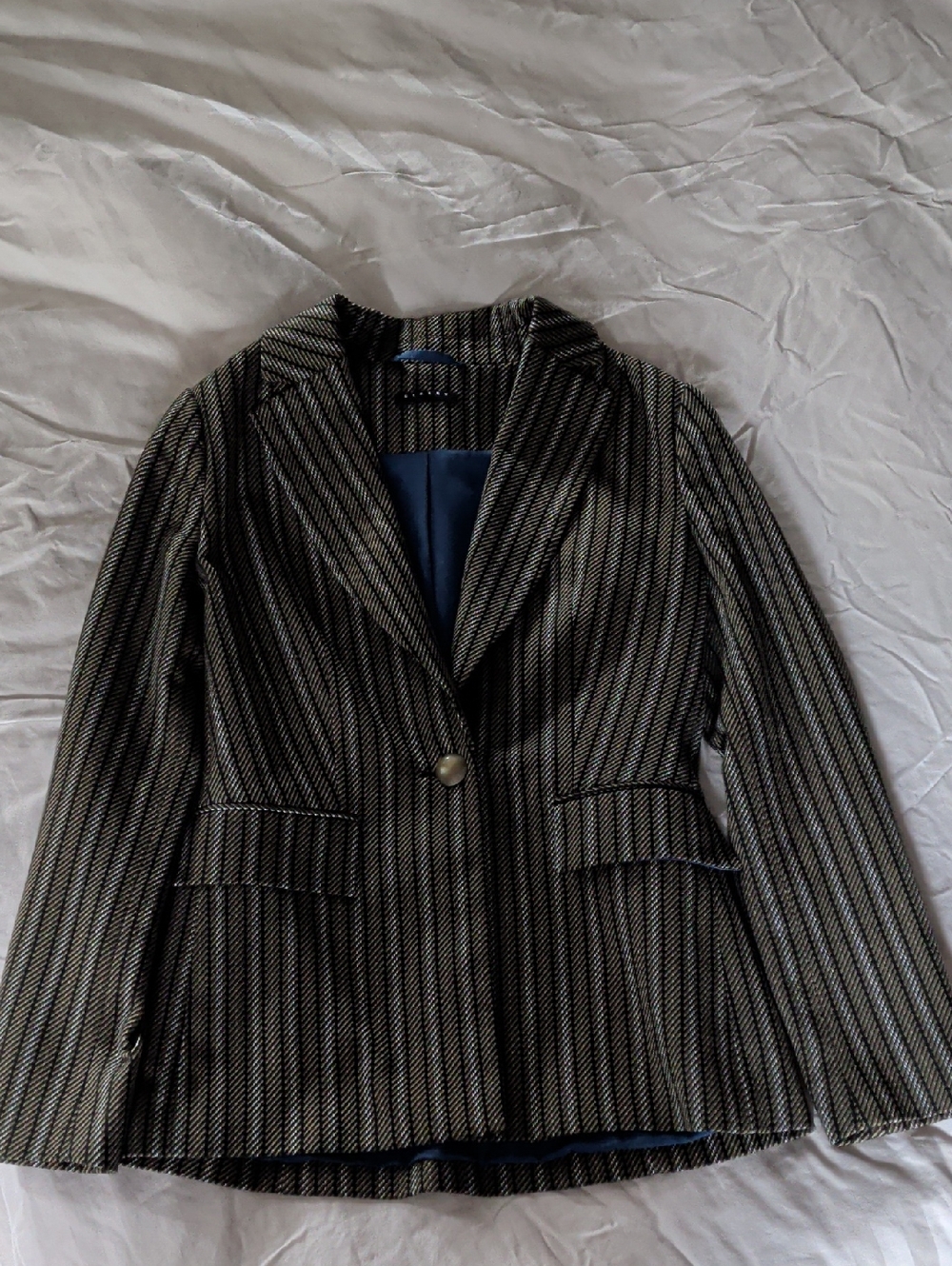 Sisley Striped Green Jacket